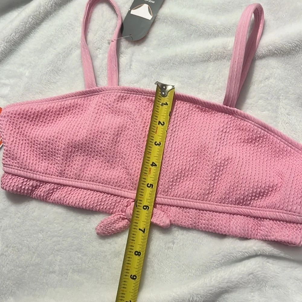 New Wonder Nation Girls Tie Front Bikini Swimsuit with UPF 50 Size XL 14-16 NWT